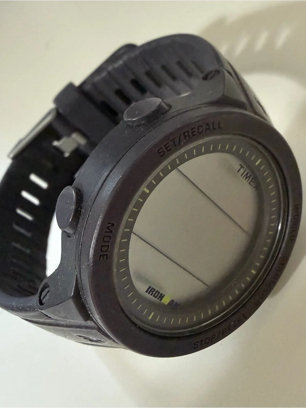 Timex Black Digital Sports Watch with Lime Accent